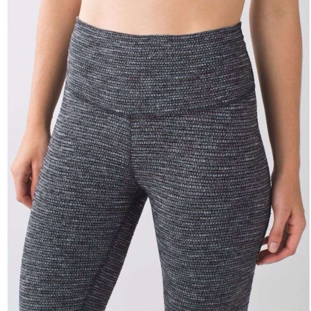 Lululemon High Times Pant 7/8 Coco Pique Black (6) #245